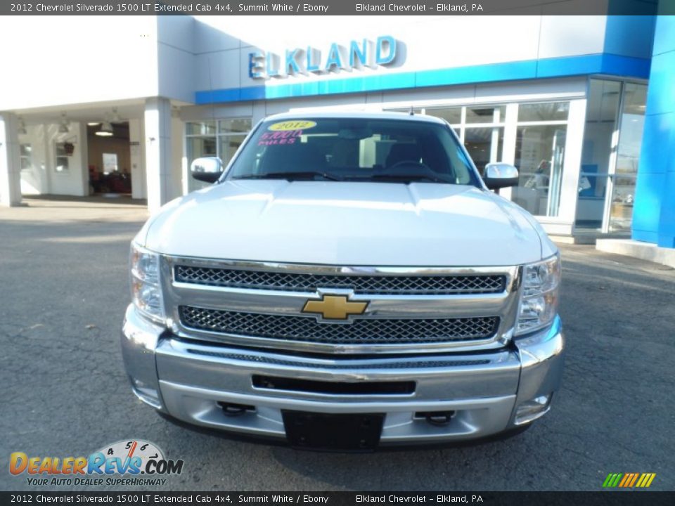 2012 Chevrolet Silverado 1500 LT Extended Cab 4x4 Summit White / Ebony Photo #2