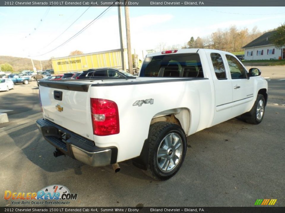 2012 Chevrolet Silverado 1500 LT Extended Cab 4x4 Summit White / Ebony Photo #5