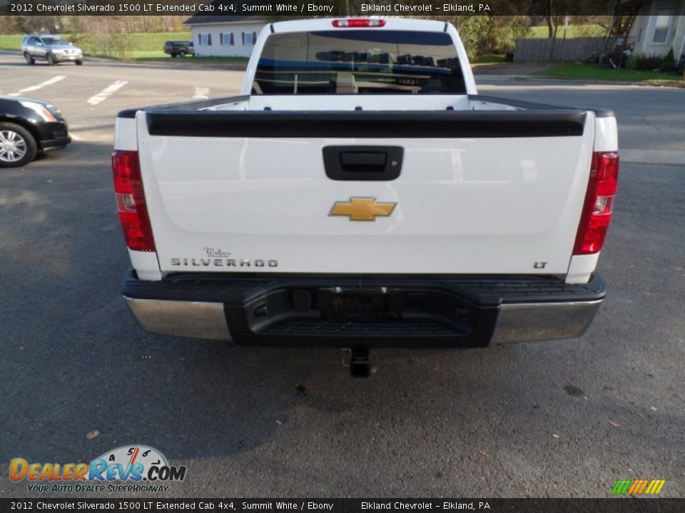 2012 Chevrolet Silverado 1500 LT Extended Cab 4x4 Summit White / Ebony Photo #6