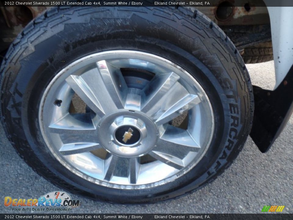 2012 Chevrolet Silverado 1500 LT Extended Cab 4x4 Summit White / Ebony Photo #9