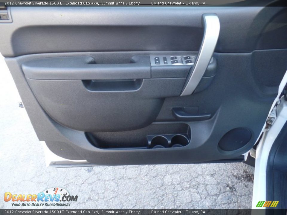 2012 Chevrolet Silverado 1500 LT Extended Cab 4x4 Summit White / Ebony Photo #13