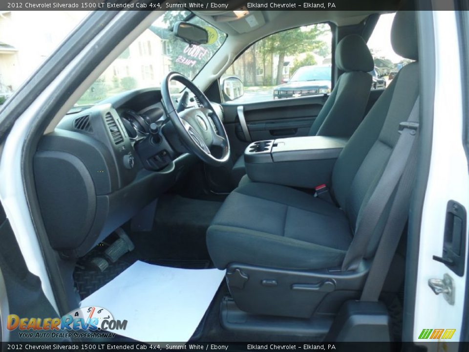 2012 Chevrolet Silverado 1500 LT Extended Cab 4x4 Summit White / Ebony Photo #15