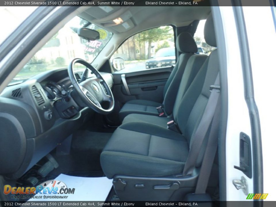 2012 Chevrolet Silverado 1500 LT Extended Cab 4x4 Summit White / Ebony Photo #16