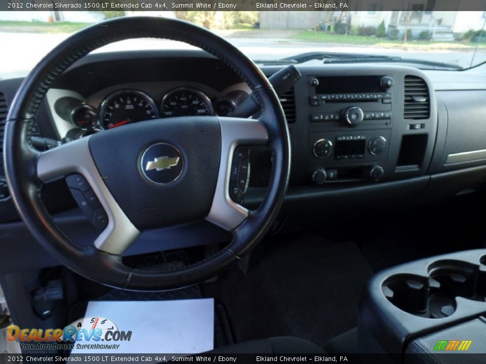 2012 Chevrolet Silverado 1500 LT Extended Cab 4x4 Summit White / Ebony Photo #18