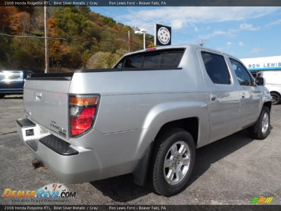 2008 Honda Ridgeline RTL Billet Silver Metallic / Gray Photo #2
