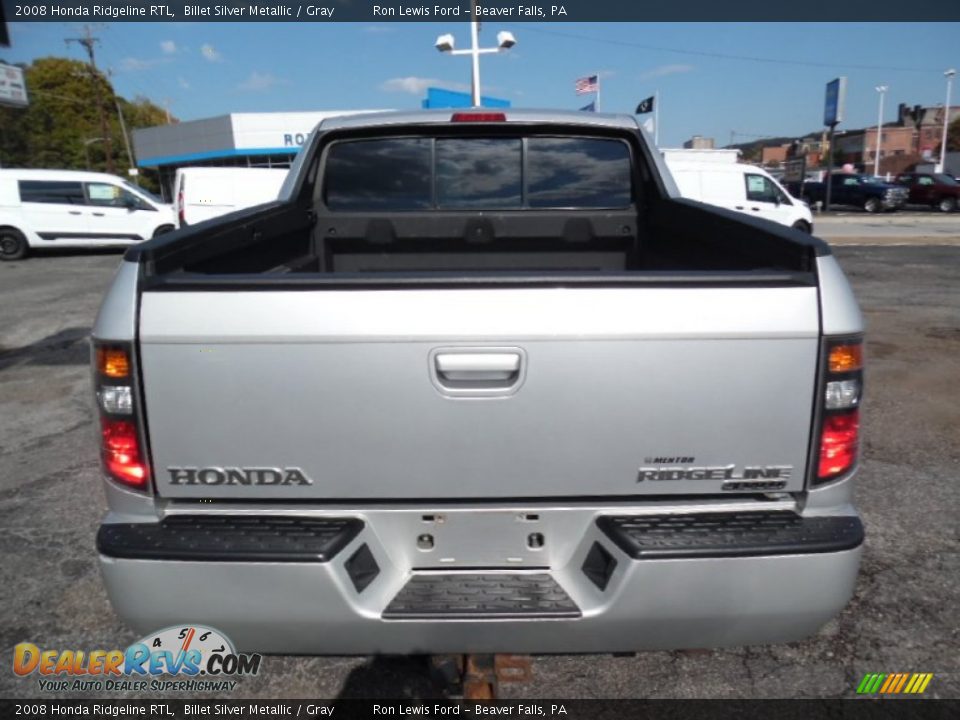 2008 Honda Ridgeline RTL Billet Silver Metallic / Gray Photo #3