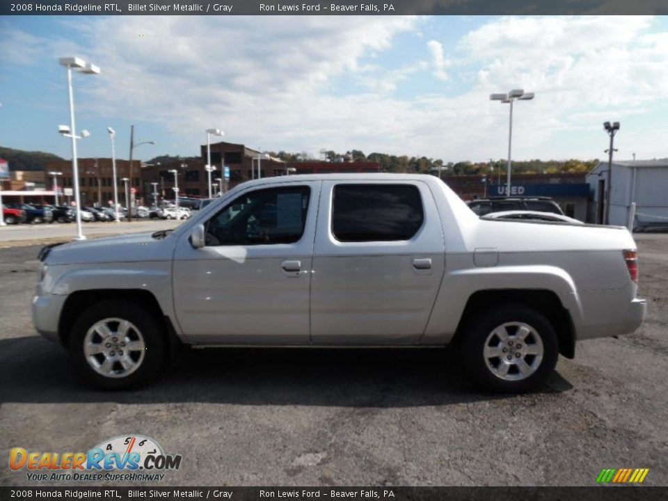 2008 Honda Ridgeline RTL Billet Silver Metallic / Gray Photo #5
