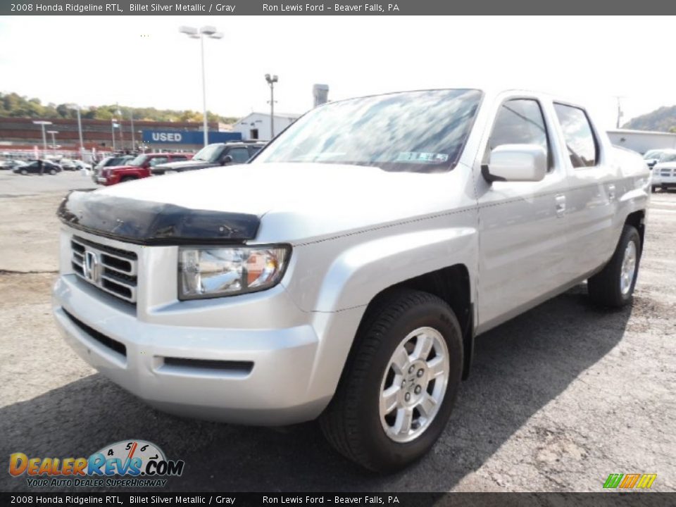 2008 Honda Ridgeline RTL Billet Silver Metallic / Gray Photo #6