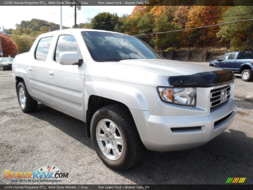 2008 Honda Ridgeline RTL Billet Silver Metallic / Gray Photo #8