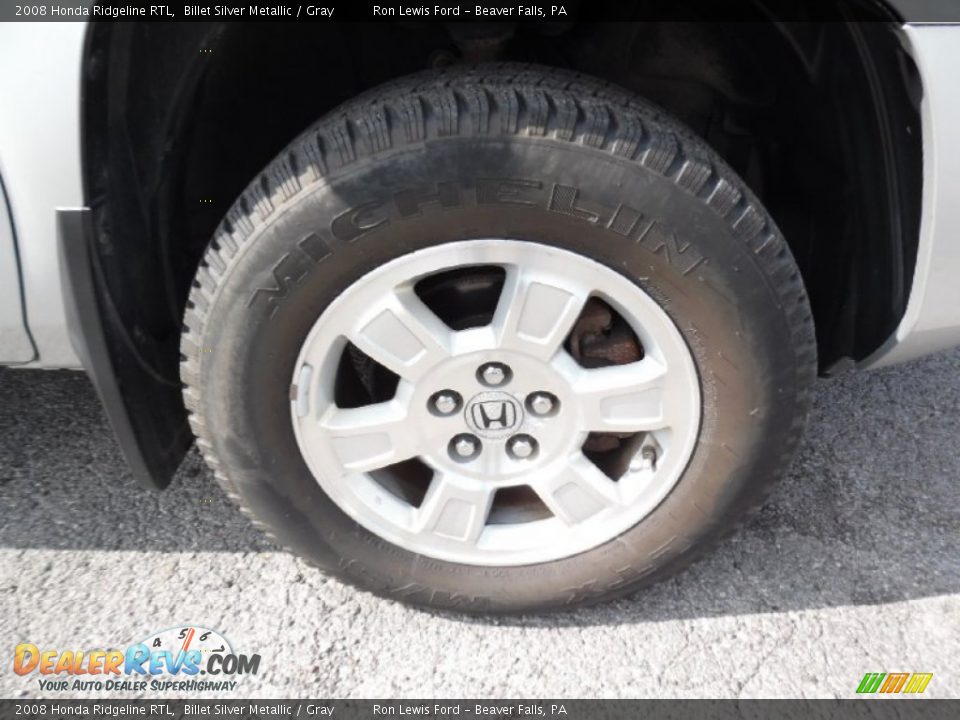 2008 Honda Ridgeline RTL Billet Silver Metallic / Gray Photo #9