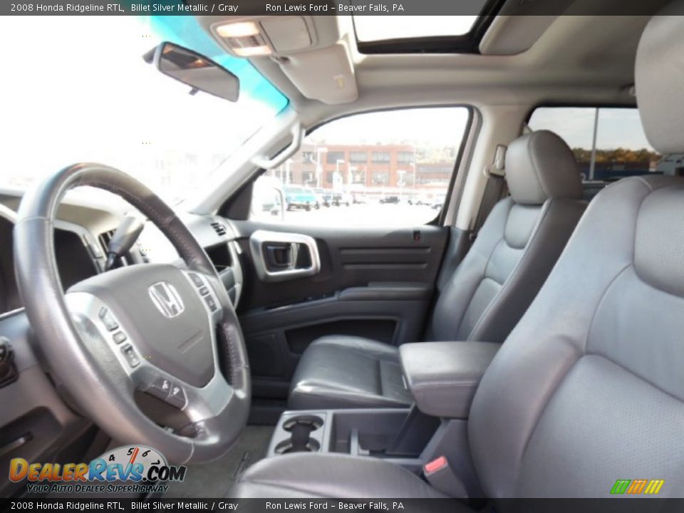 2008 Honda Ridgeline RTL Billet Silver Metallic / Gray Photo #10