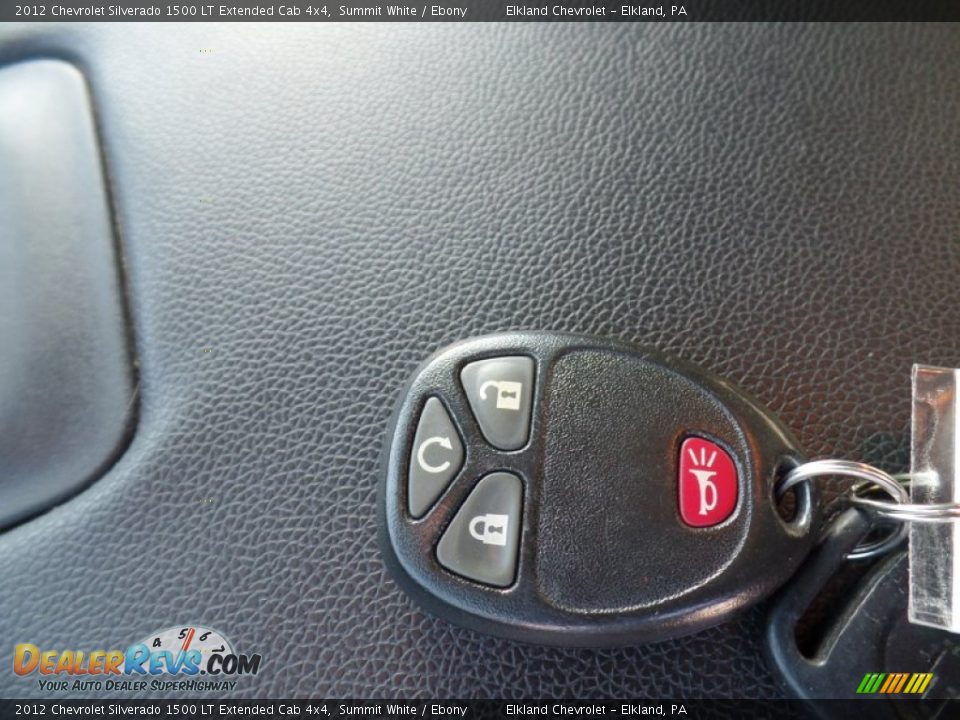2012 Chevrolet Silverado 1500 LT Extended Cab 4x4 Summit White / Ebony Photo #31