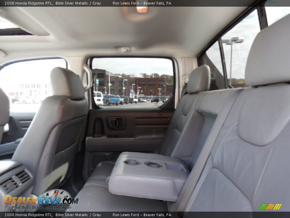 2008 Honda Ridgeline RTL Billet Silver Metallic / Gray Photo #11