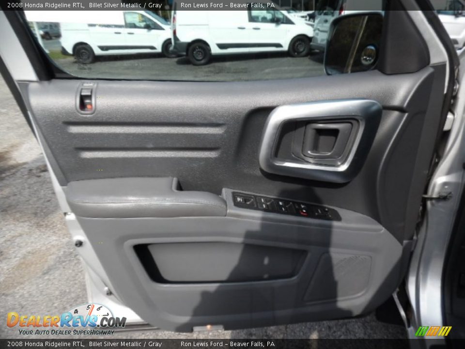 2008 Honda Ridgeline RTL Billet Silver Metallic / Gray Photo #13