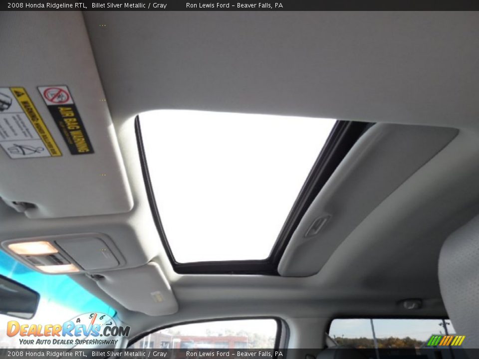 2008 Honda Ridgeline RTL Billet Silver Metallic / Gray Photo #15