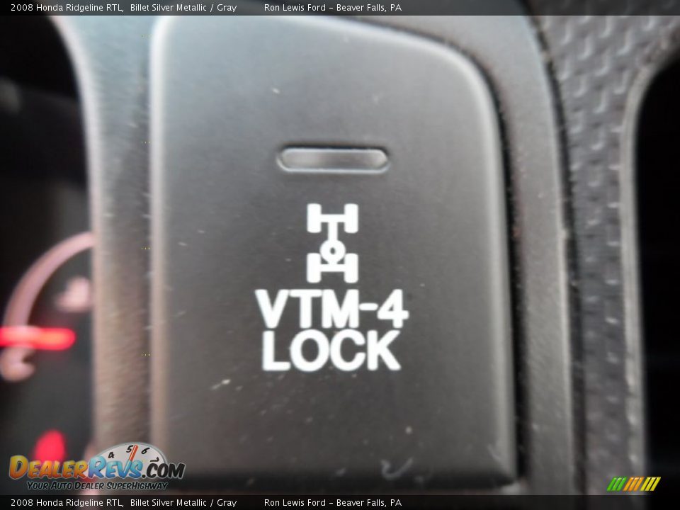 2008 Honda Ridgeline RTL Billet Silver Metallic / Gray Photo #17