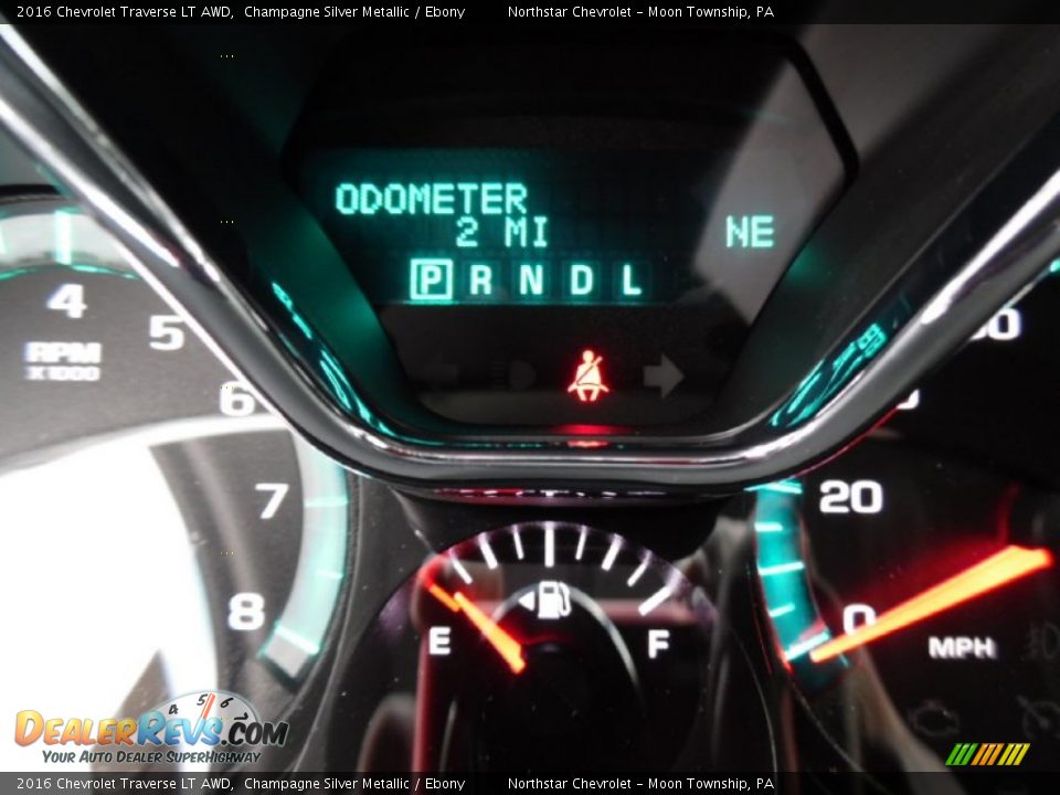 2016 Chevrolet Traverse LT AWD Champagne Silver Metallic / Ebony Photo #20