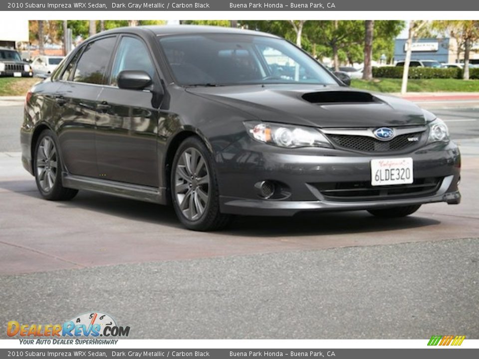 2010 Subaru Impreza WRX Sedan Dark Gray Metallic / Carbon Black Photo #1