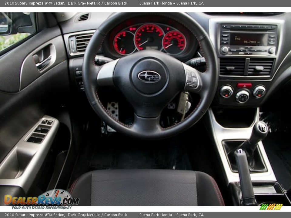 2010 Subaru Impreza WRX Sedan Dark Gray Metallic / Carbon Black Photo #5