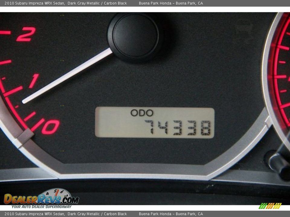 2010 Subaru Impreza WRX Sedan Dark Gray Metallic / Carbon Black Photo #6