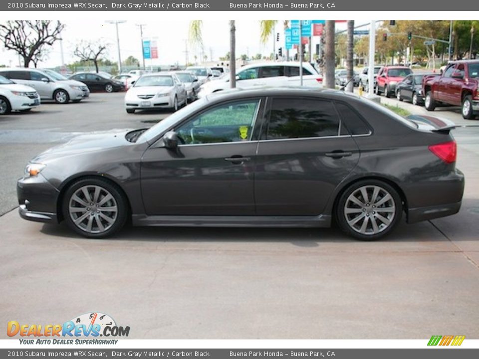 2010 Subaru Impreza WRX Sedan Dark Gray Metallic / Carbon Black Photo #9