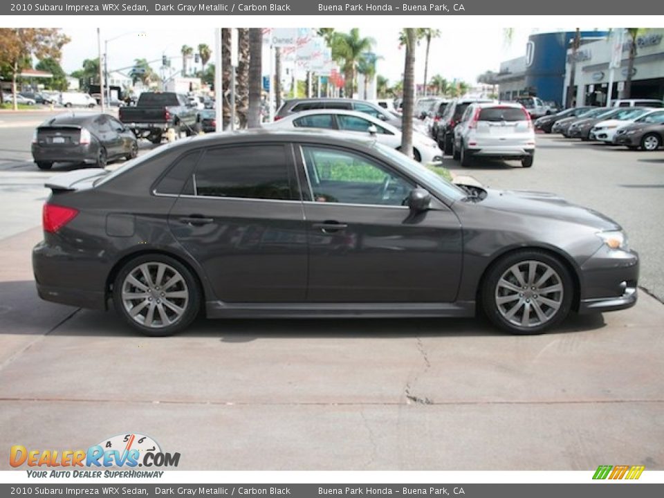 2010 Subaru Impreza WRX Sedan Dark Gray Metallic / Carbon Black Photo #12