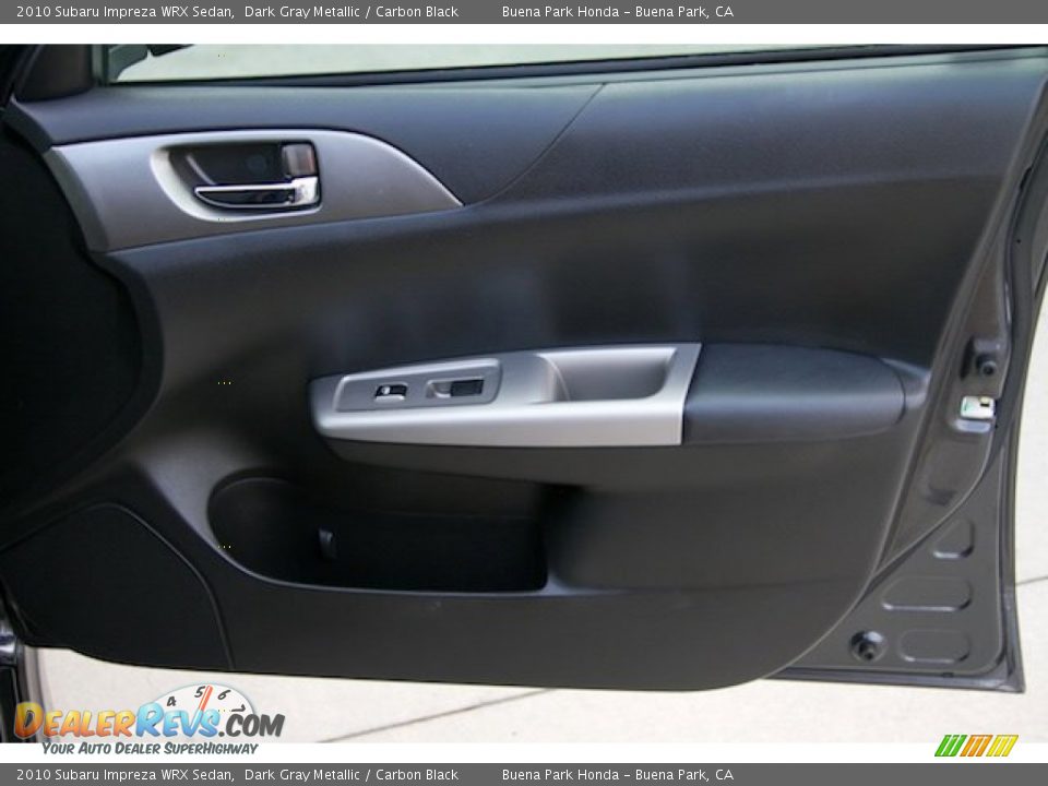 2010 Subaru Impreza WRX Sedan Dark Gray Metallic / Carbon Black Photo #24