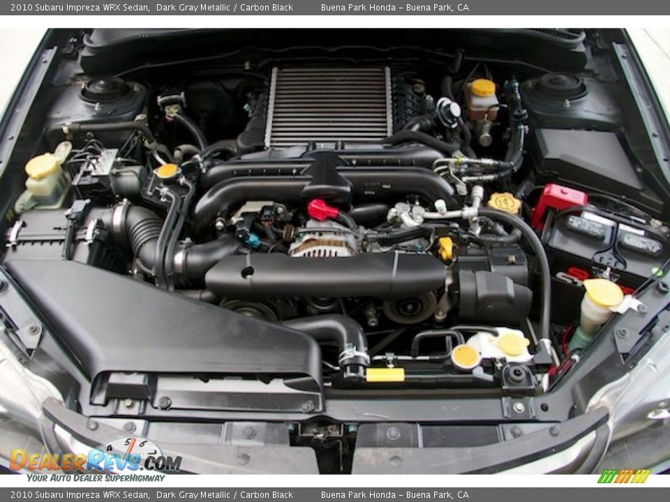 2010 Subaru Impreza WRX Sedan Dark Gray Metallic / Carbon Black Photo #25