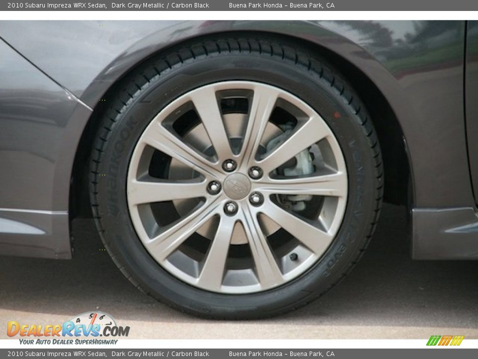2010 Subaru Impreza WRX Sedan Dark Gray Metallic / Carbon Black Photo #26