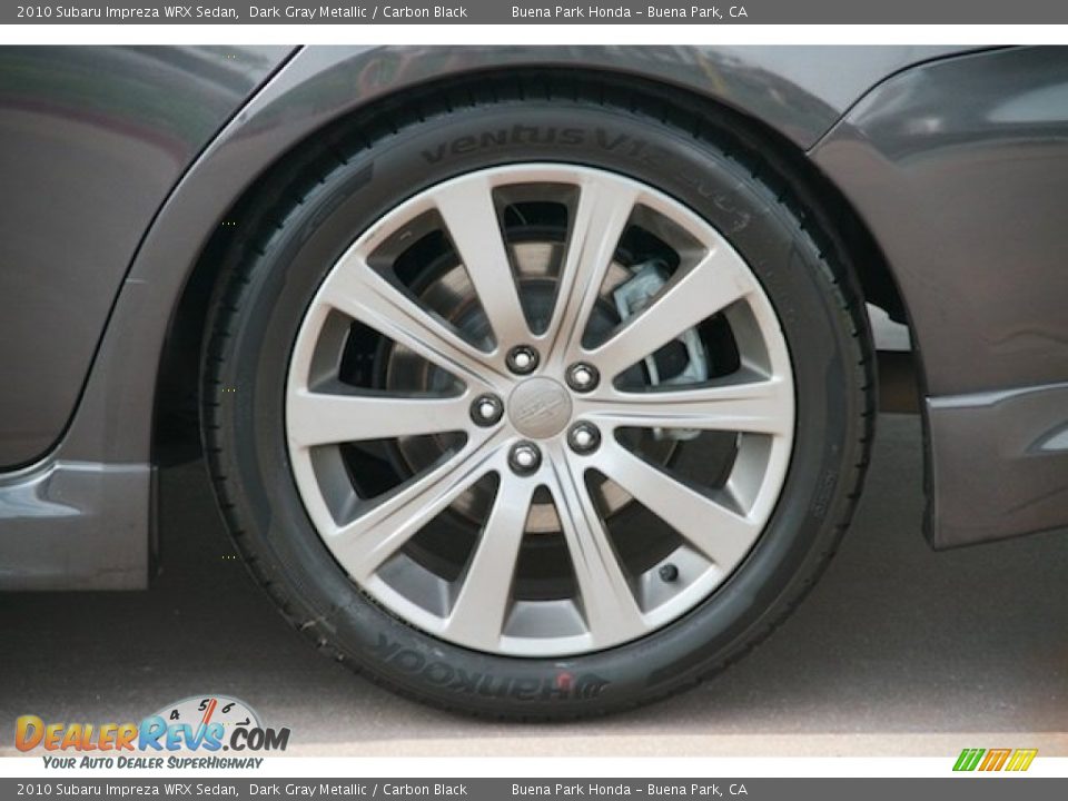 2010 Subaru Impreza WRX Sedan Dark Gray Metallic / Carbon Black Photo #27