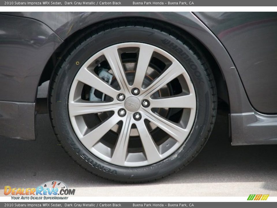 2010 Subaru Impreza WRX Sedan Dark Gray Metallic / Carbon Black Photo #28