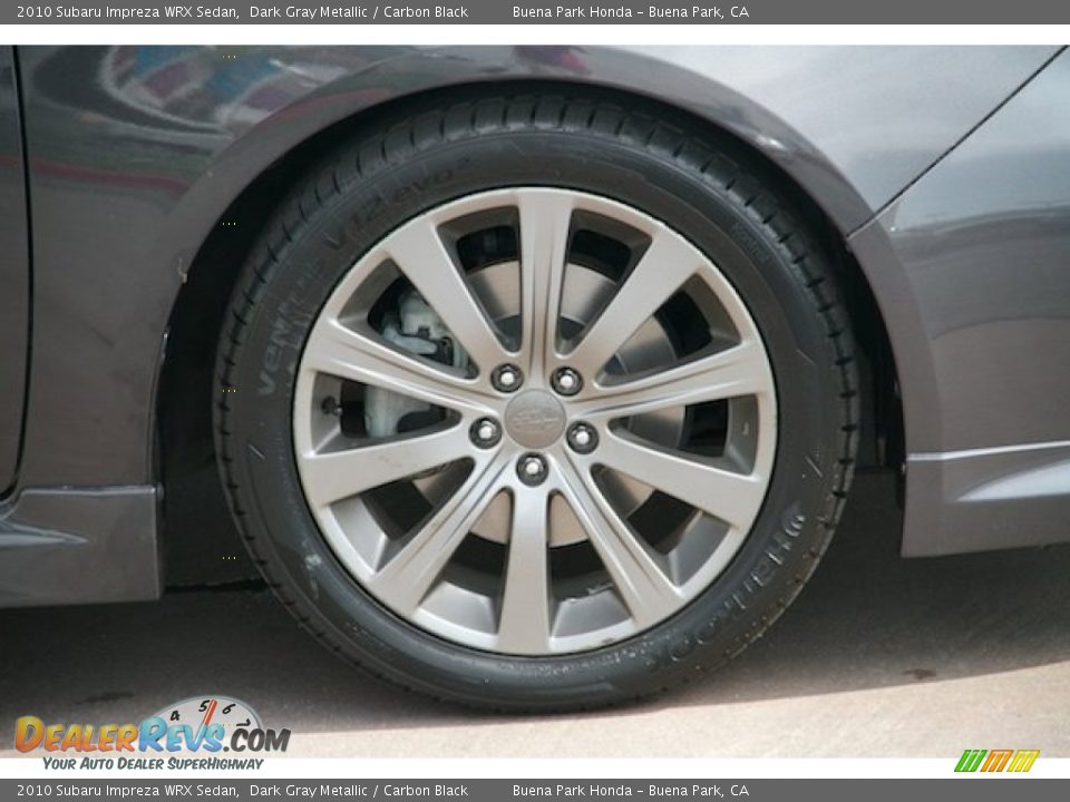 2010 Subaru Impreza WRX Sedan Dark Gray Metallic / Carbon Black Photo #29