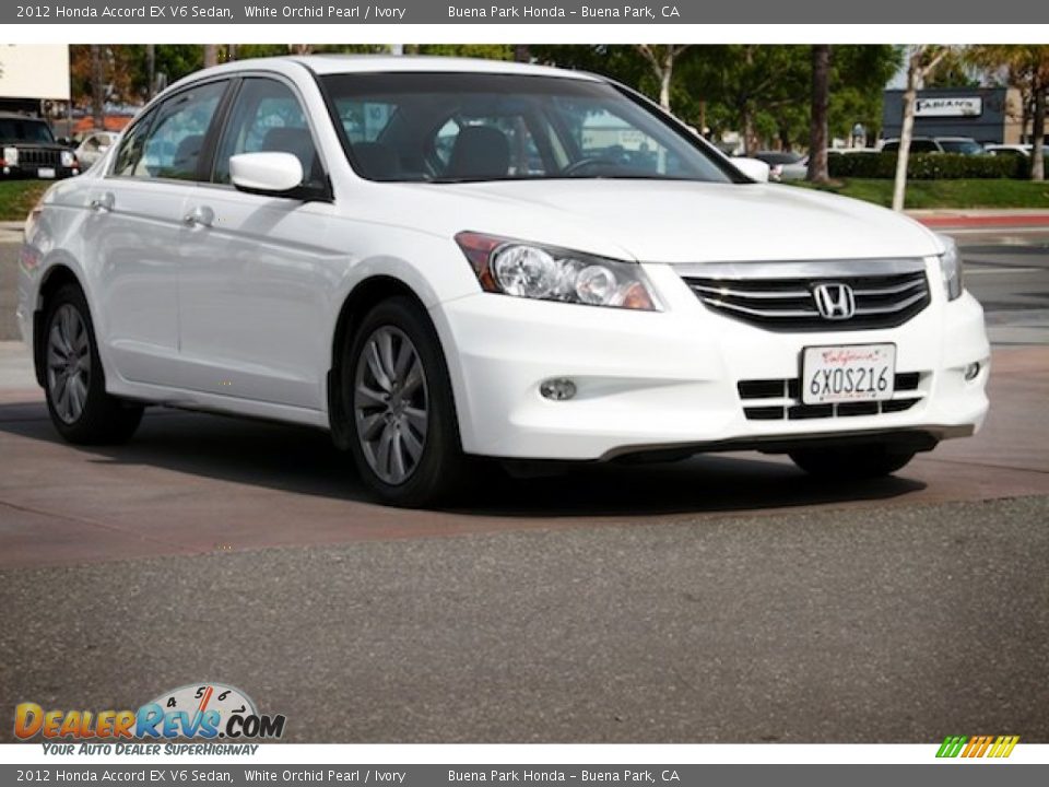 2012 Honda Accord EX V6 Sedan White Orchid Pearl / Ivory Photo #1