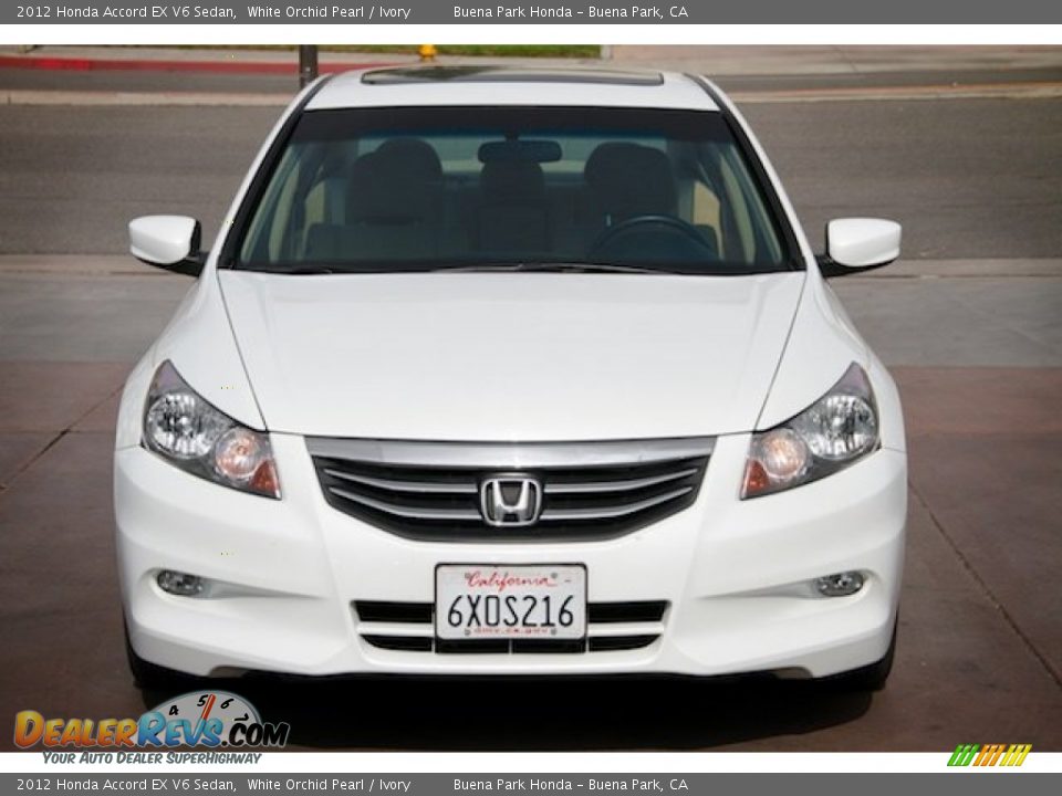 2012 Honda Accord EX V6 Sedan White Orchid Pearl / Ivory Photo #7