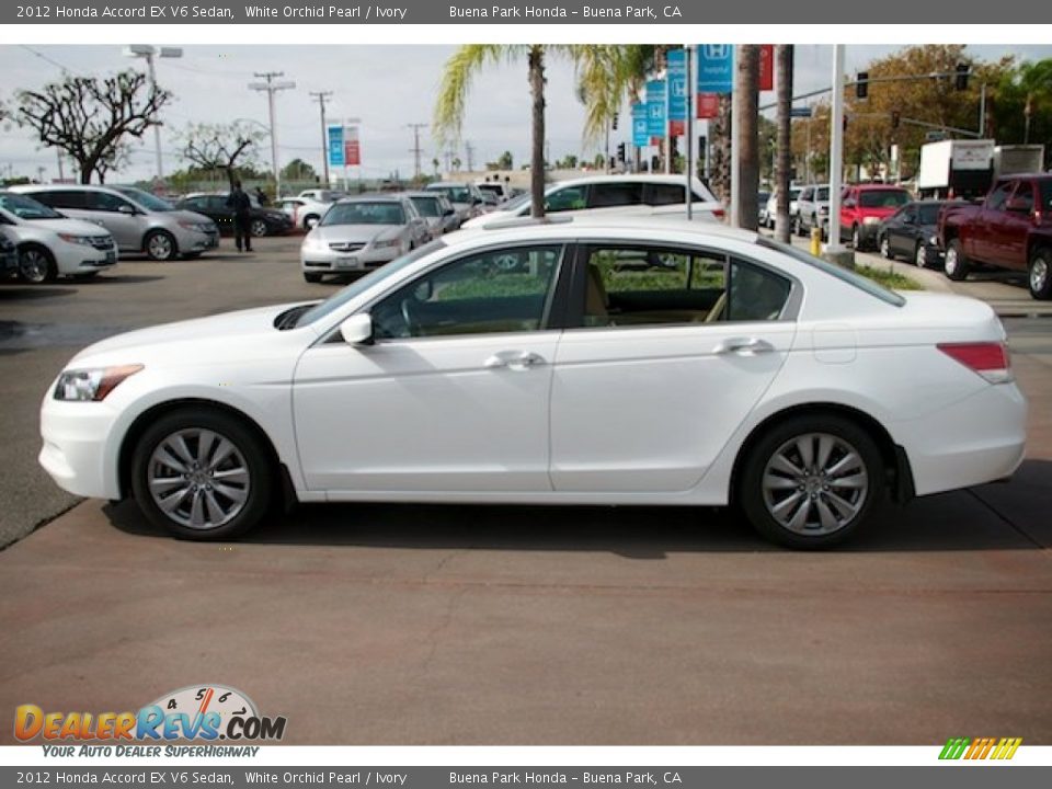 2012 Honda Accord EX V6 Sedan White Orchid Pearl / Ivory Photo #9