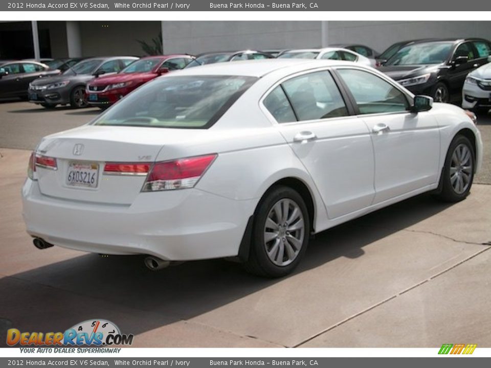 2012 Honda Accord EX V6 Sedan White Orchid Pearl / Ivory Photo #11