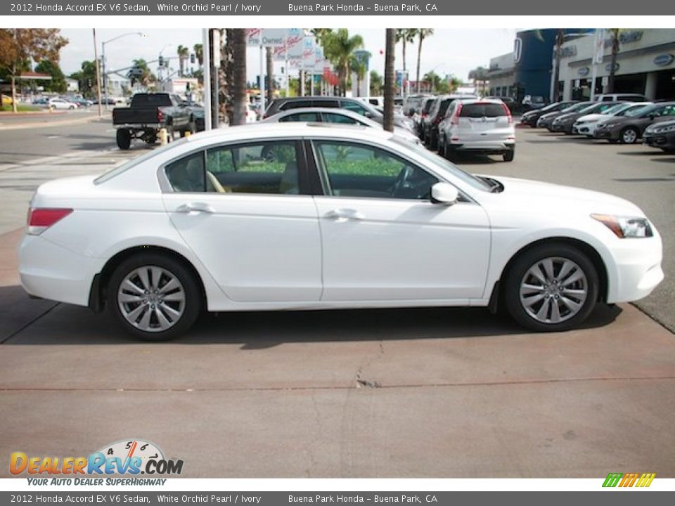 2012 Honda Accord EX V6 Sedan White Orchid Pearl / Ivory Photo #12