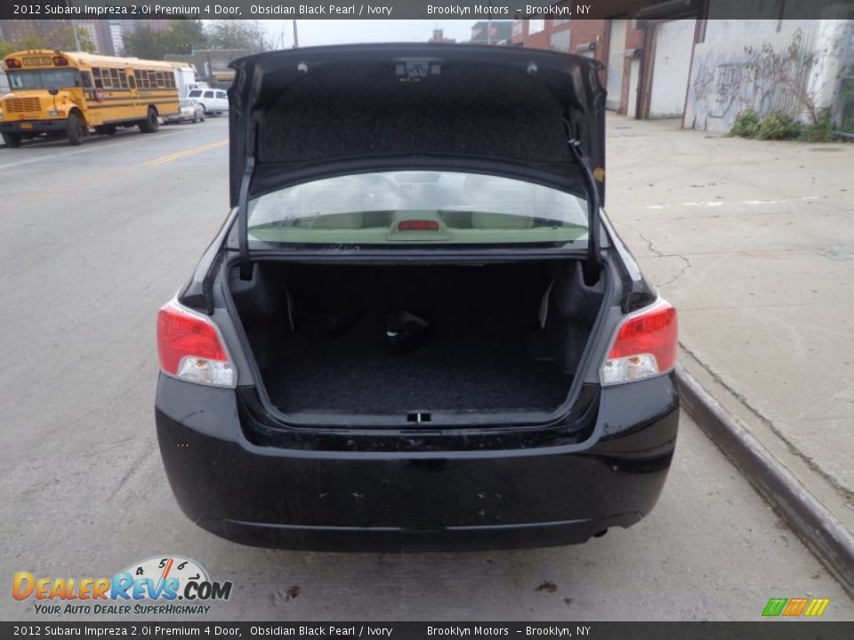 2012 Subaru Impreza 2.0i Premium 4 Door Obsidian Black Pearl / Ivory Photo #31