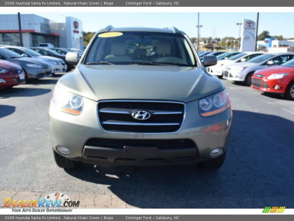 2008 Hyundai Santa Fe Limited Natural Khaki Green / Beige Photo #28