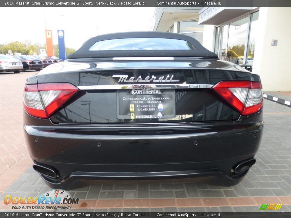 2016 Maserati GranTurismo Convertible GT Sport Nero (Black) / Rosso Corallo Photo #4