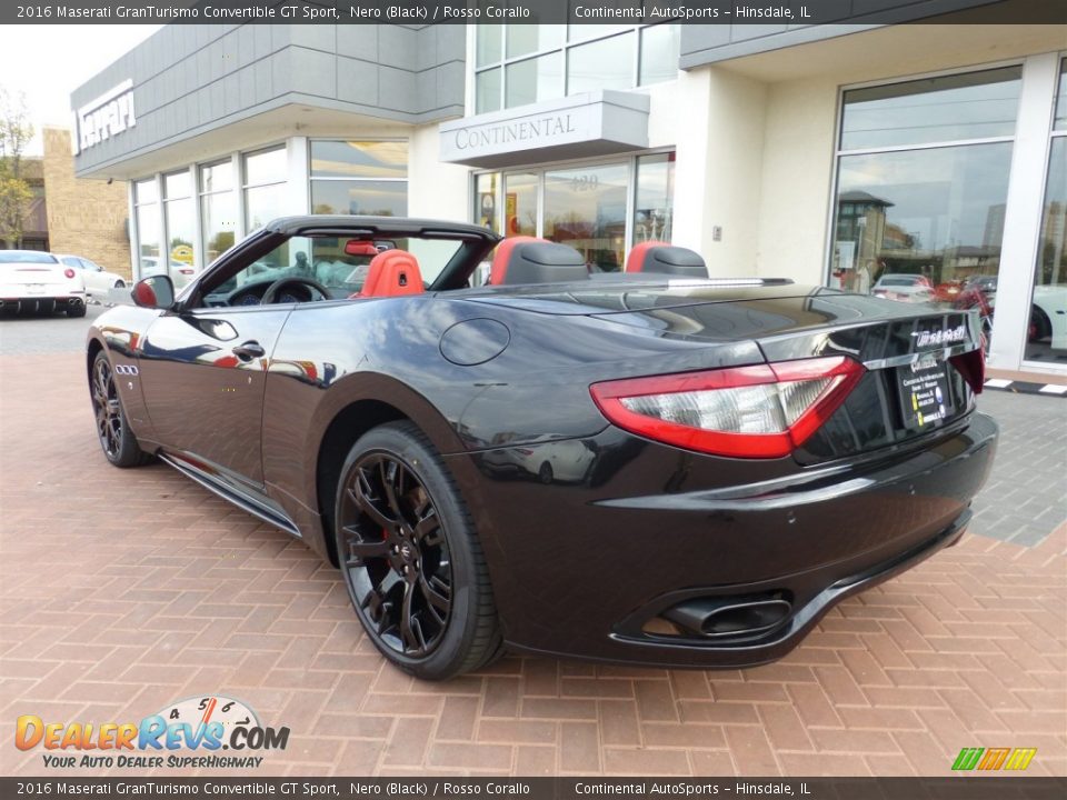 2016 Maserati GranTurismo Convertible GT Sport Nero (Black) / Rosso Corallo Photo #5