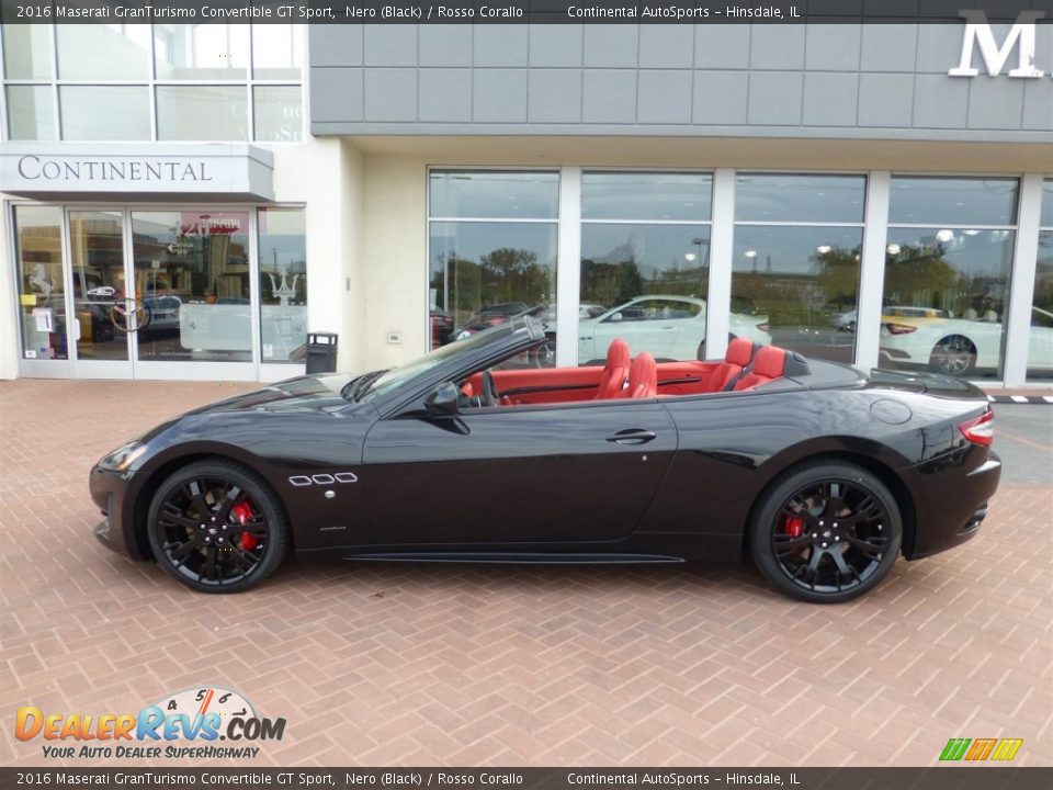 2016 Maserati GranTurismo Convertible GT Sport Nero (Black) / Rosso Corallo Photo #6