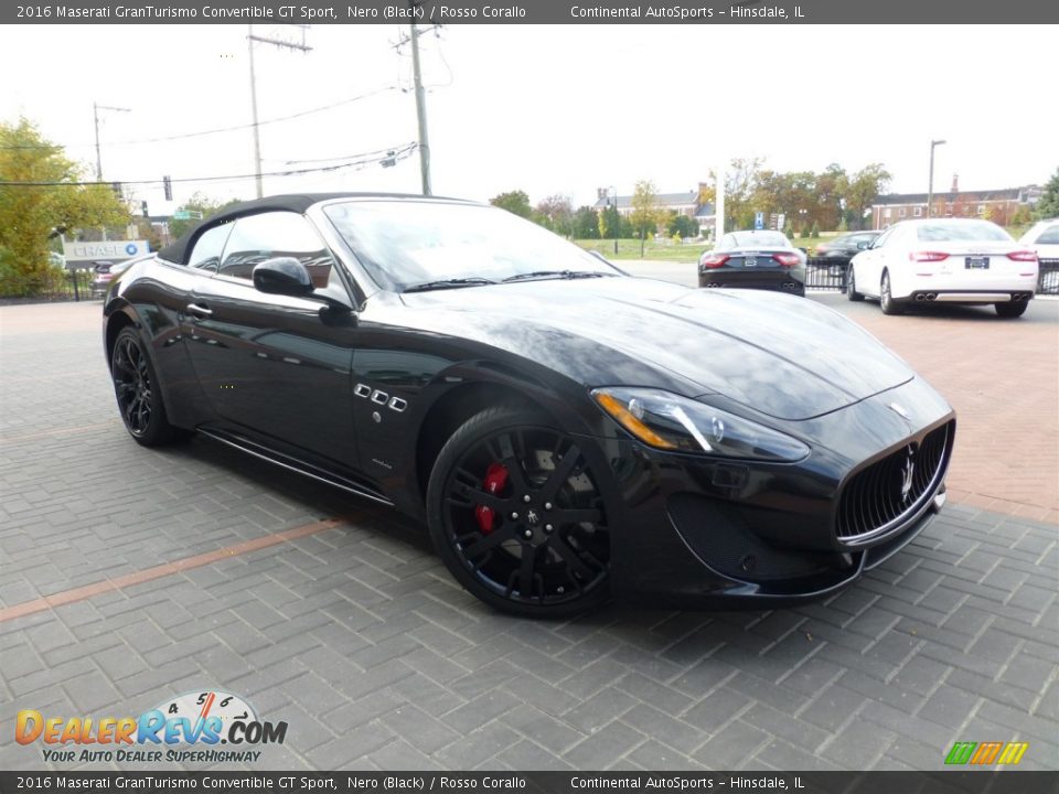 2016 Maserati GranTurismo Convertible GT Sport Nero (Black) / Rosso Corallo Photo #7