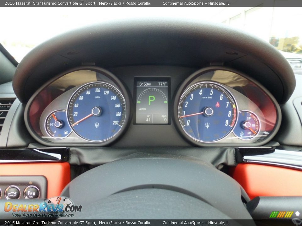 2016 Maserati GranTurismo Convertible GT Sport Gauges Photo #11