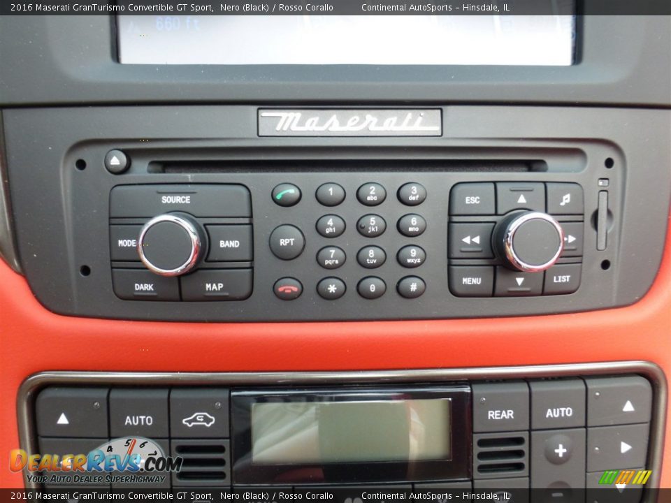 Controls of 2016 Maserati GranTurismo Convertible GT Sport Photo #13