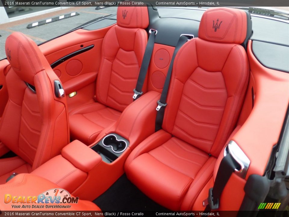 Rear Seat of 2016 Maserati GranTurismo Convertible GT Sport Photo #18