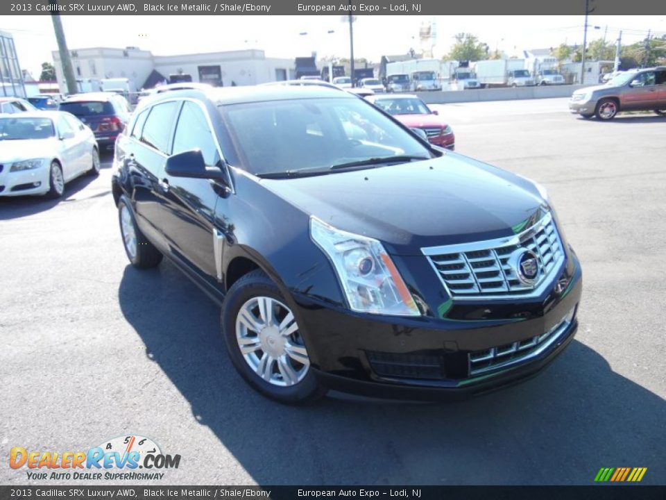 2013 Cadillac SRX Luxury AWD Black Ice Metallic / Shale/Ebony Photo #2