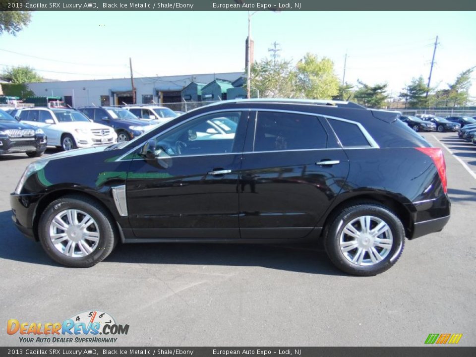 2013 Cadillac SRX Luxury AWD Black Ice Metallic / Shale/Ebony Photo #6