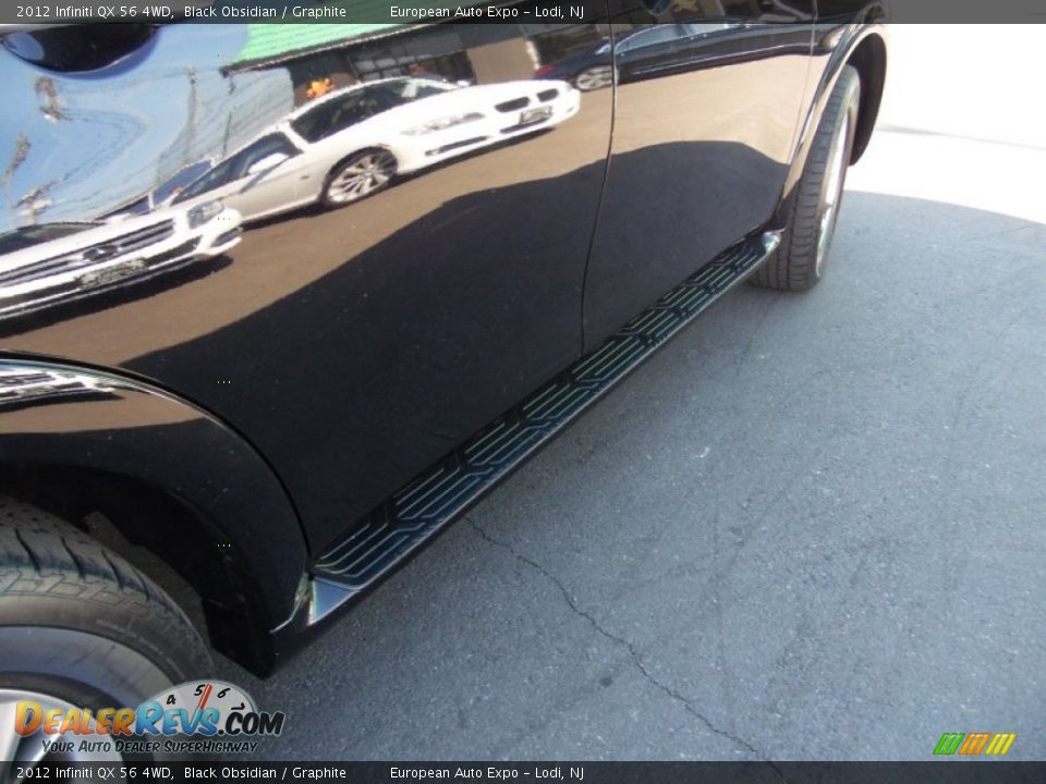 2012 Infiniti QX 56 4WD Black Obsidian / Graphite Photo #25