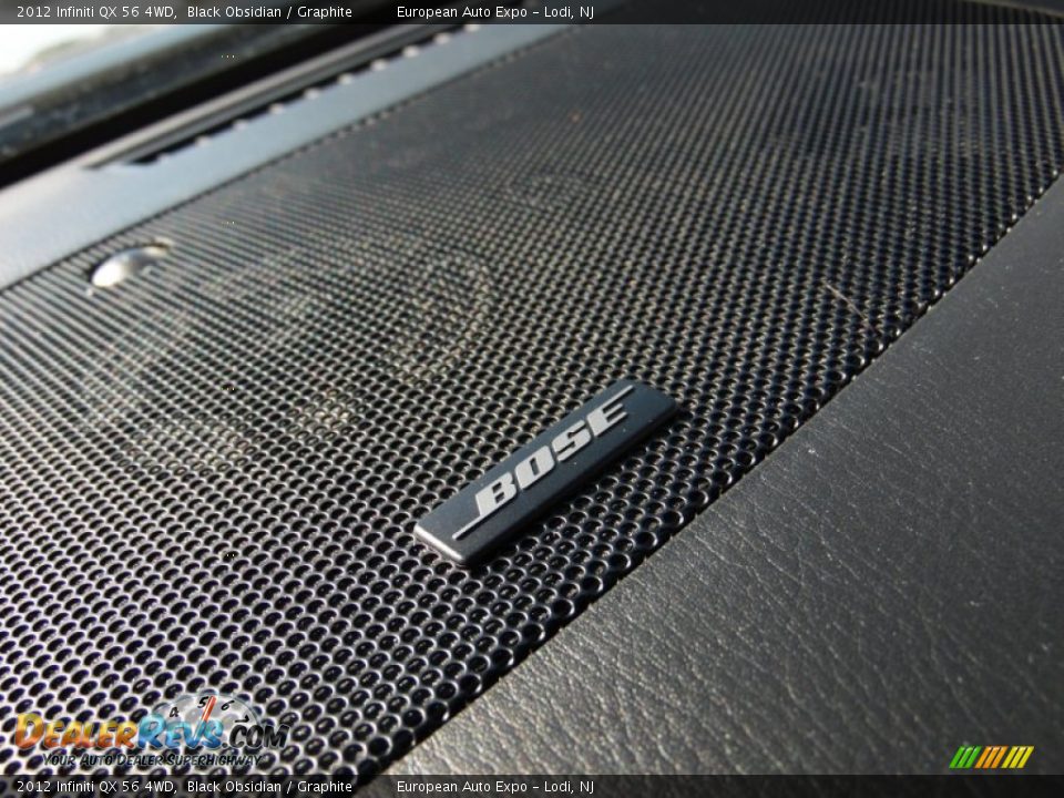 2012 Infiniti QX 56 4WD Black Obsidian / Graphite Photo #27